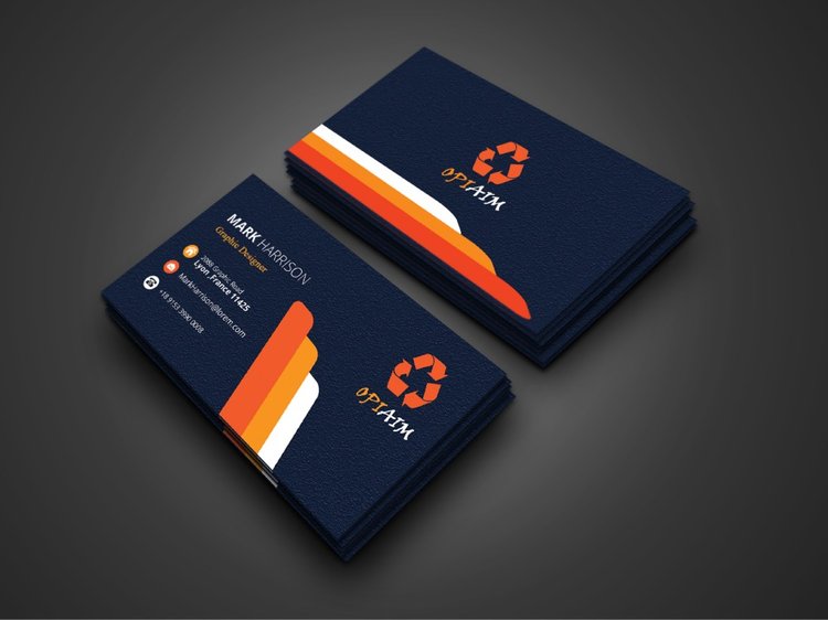 Professional business card mockups